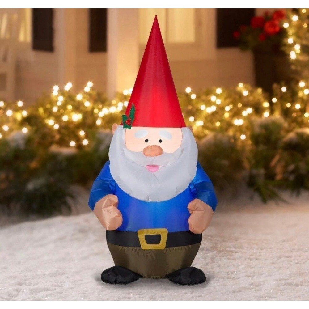 4ft Gnome Holiday Inflatable